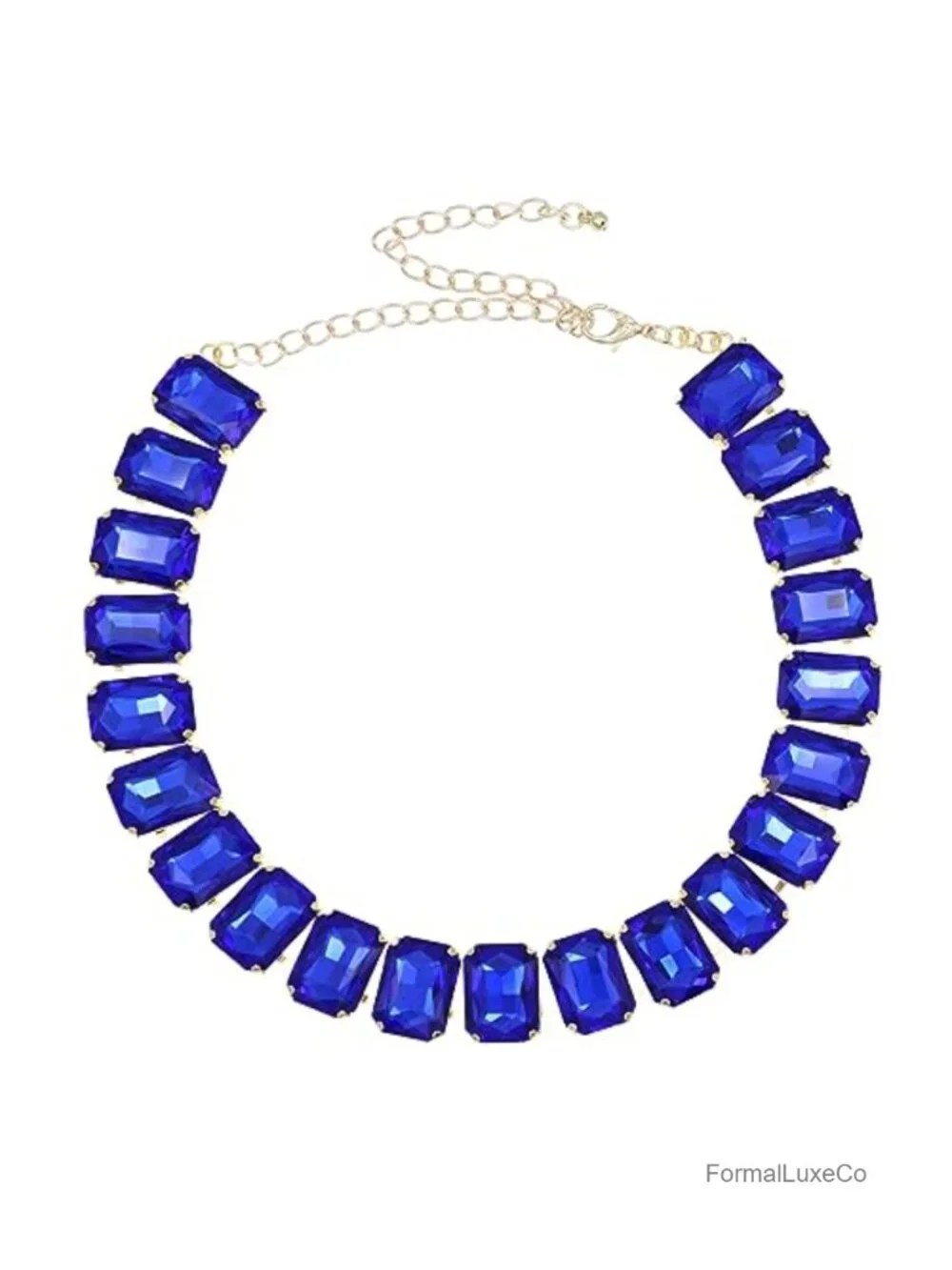 Chunky Crystal Rhinestone Choker Collar Necklace Statement Sparkly